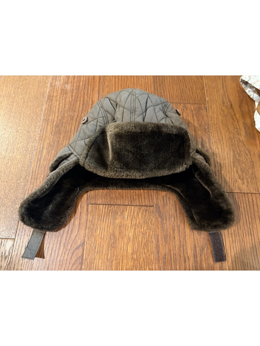 American Rag AVIATOR Trapper CAP 100% Acrilic Dark Brown Plain Lined ONE SIZE